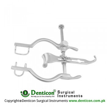 Balfour-Baby Retractor Complete With Central Blade Ref:- RT-890-90 Stainless Steel, 12.5 cm - 5" Spread 95 mm